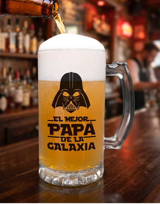 Chop Cervecero El Mejor Papá de la Galaxia | Chop Cervecero Papá | Chop Transparente