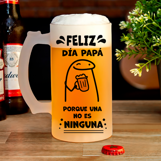 Chop Cervecero Pavonado Feliz día Papá- Chop Cervecero Día del Padre - Chops para Papá