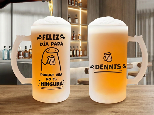 Chop Cervecero Porque una no es Ninguna Personalizado con Nombre | Chop Cervecero Papá