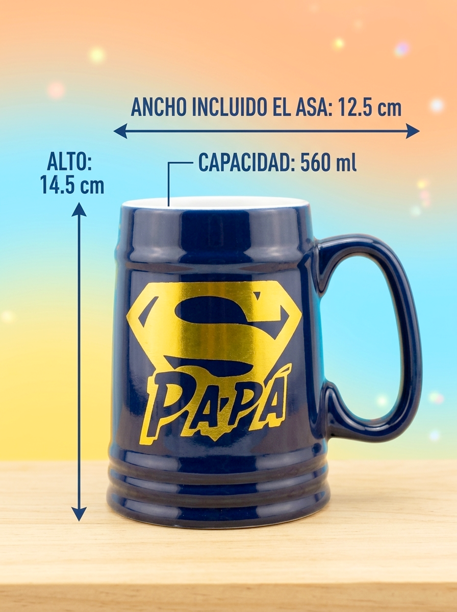 Chop/ Taza Grande Papá Guapo | Chop Cervecero para Papá