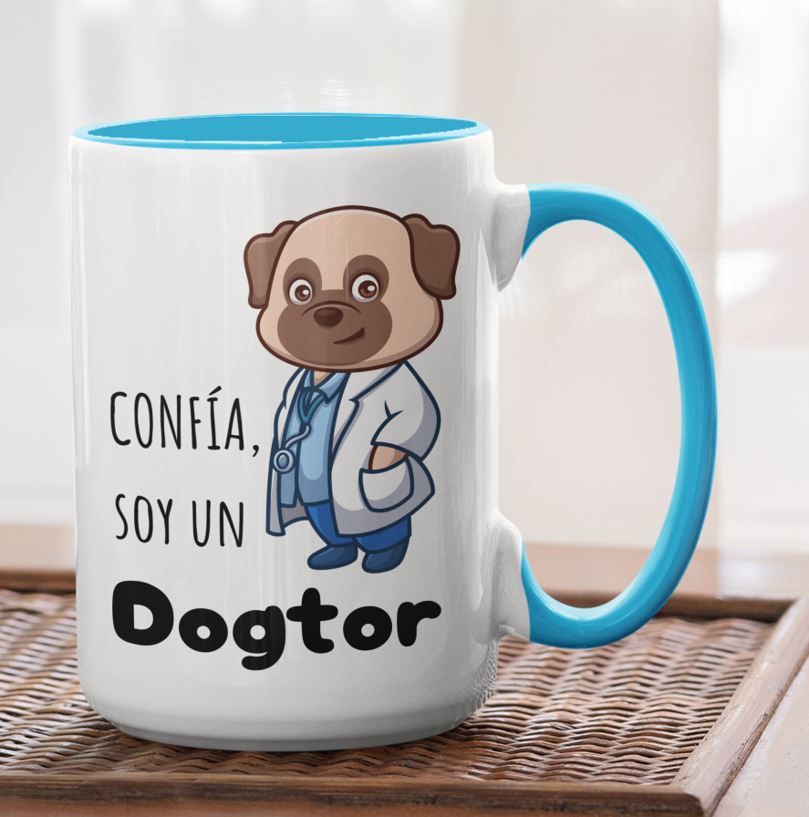 Taza Confía soy un Dogtor - Taza Personalizada para Veterinario