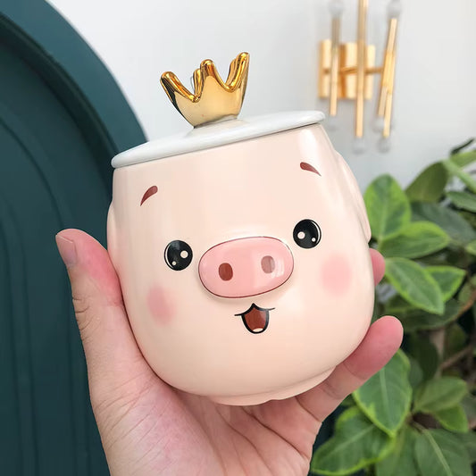 Taza Cerdito con Corona - Tazas para Ellas