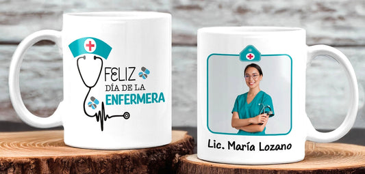 Feliz Día de la Enfermera en su Taza Personalizada