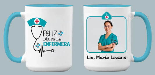 Feliz Día de la Enfermera en su Taza Personalizada
