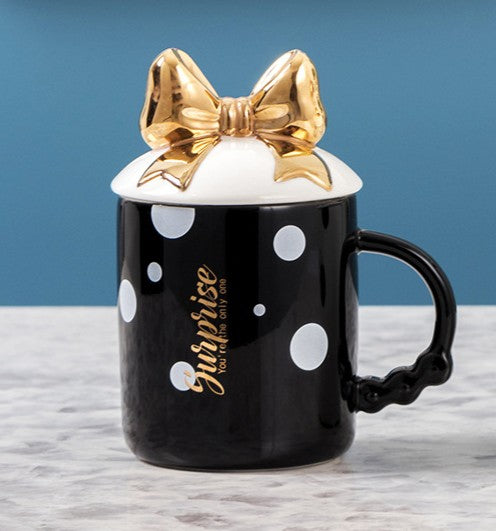 Taza Lazo Dorado - Tazas para Ellas