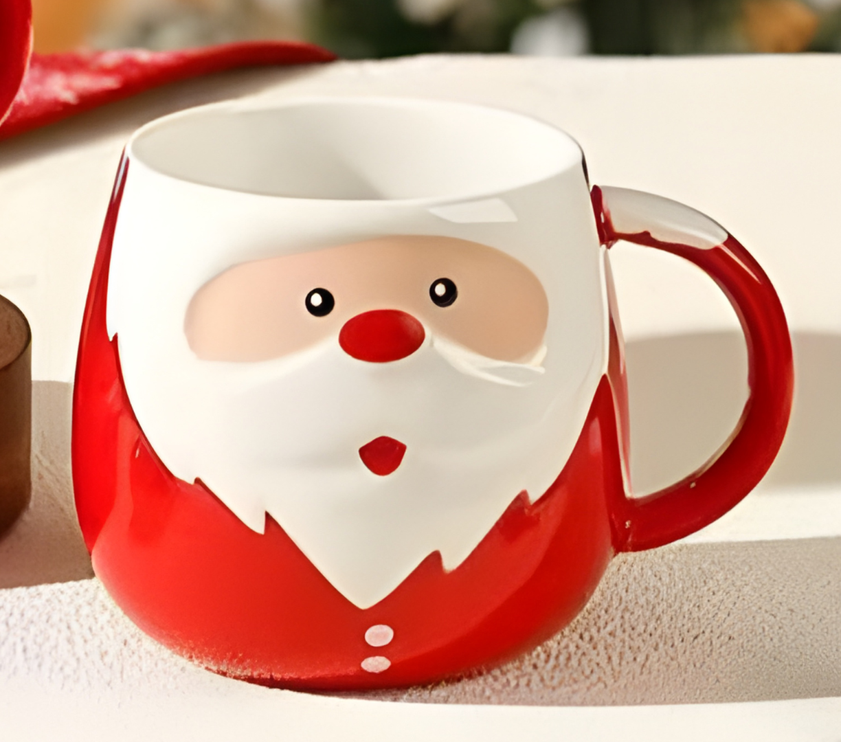 Taza Papá Noel Feliz con Tapita - Tazas Navideñas