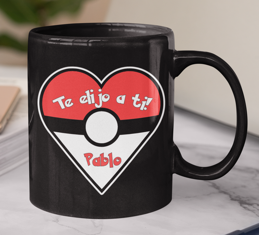 Taza Pokemón, te elijo a ti! - Taza San Valentín para parejas