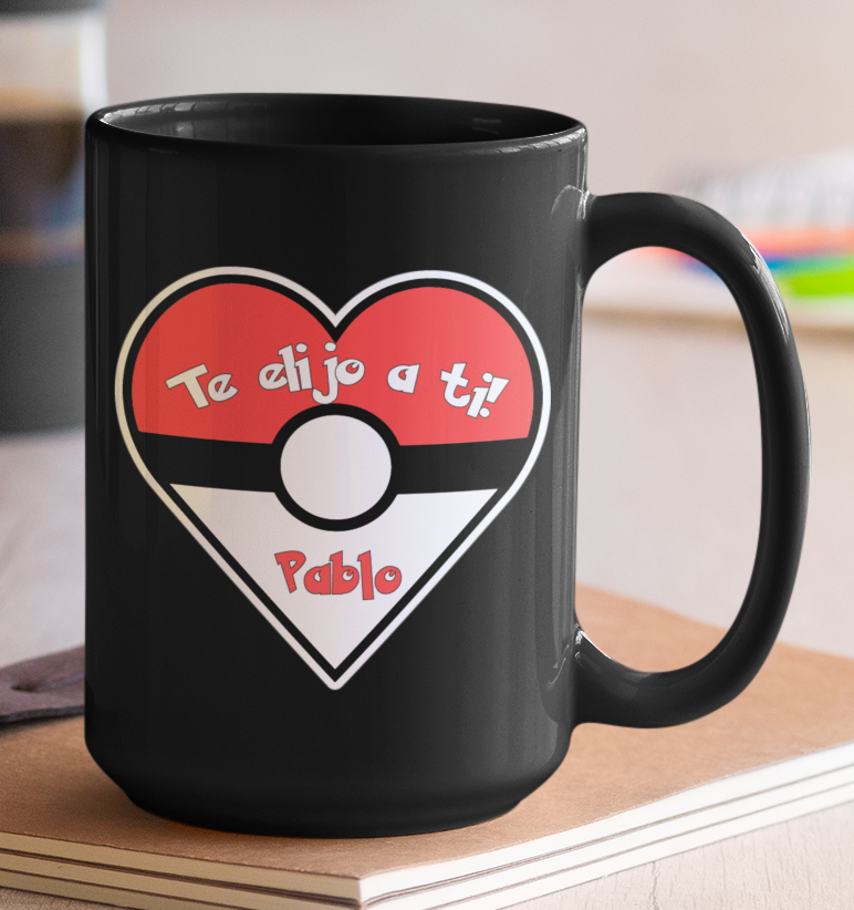 Taza Pokemón, te elijo a ti! - Taza San Valentín para parejas