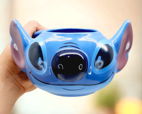 Taza Stitch Sonriente en 3D