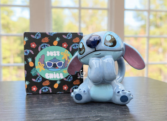 Taza Stitch Tierno Cuerpo Completo | Tazas Lilo & Stitch