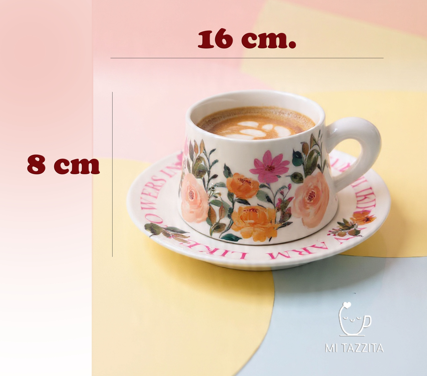 Taza con Diseño Floral - Tazas para Ellas