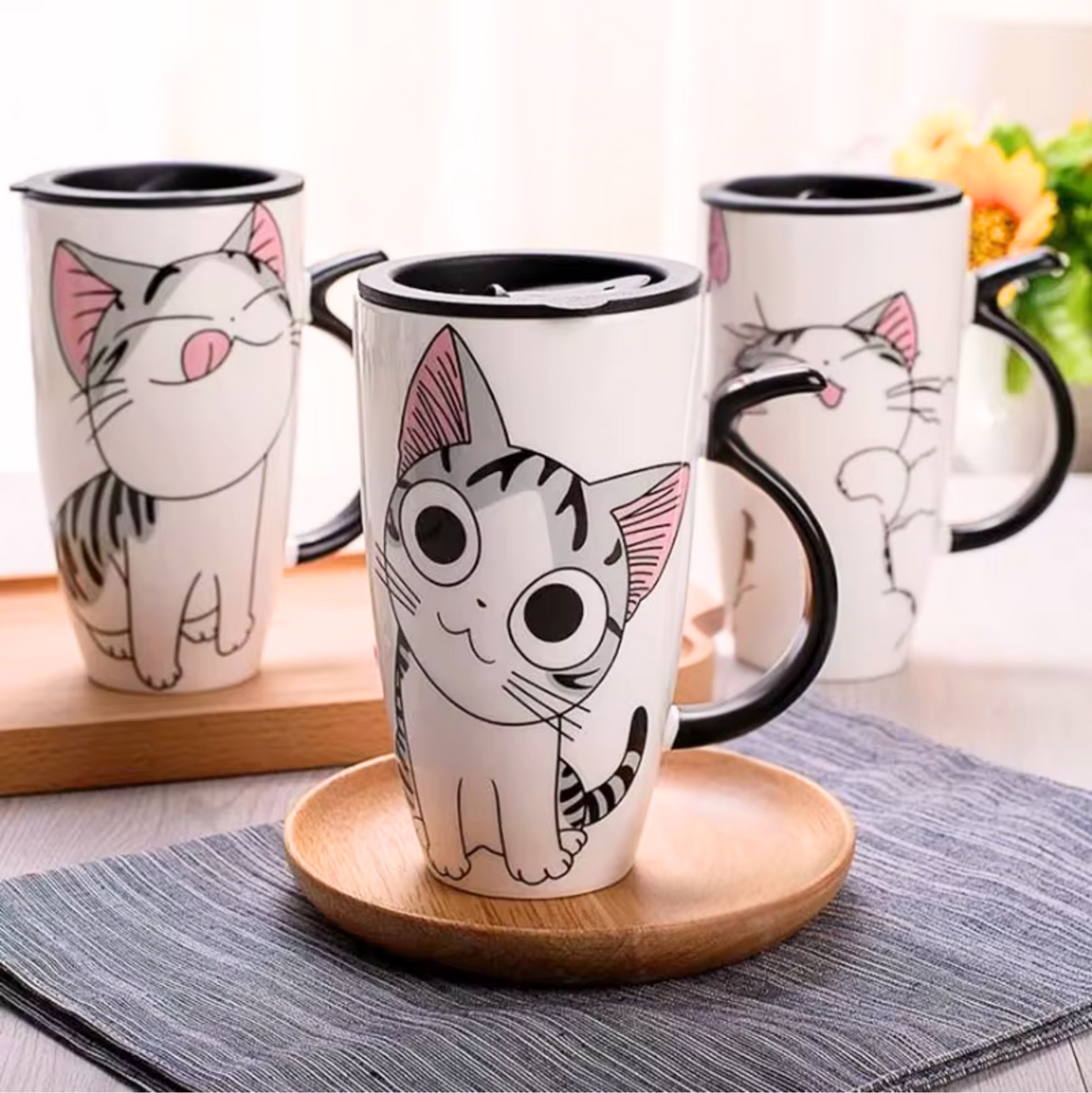 Taza de Gatito Chi con Tapa - Taza Gatos