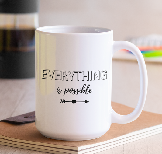 Taza Everything is Possible - Taza Frase Motivadora