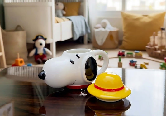 Taza Snoopy estilo One Piece EDICIÓN LIMITADA