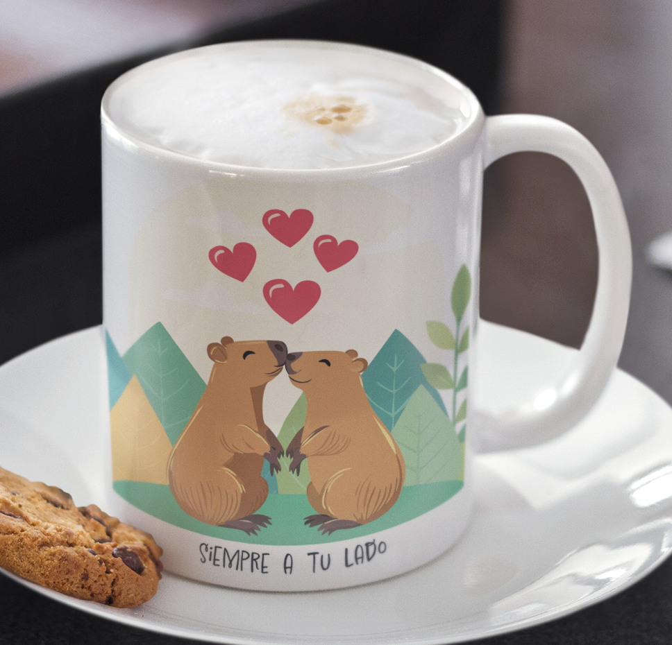 Taza Capibaras Siempre a tu Lado