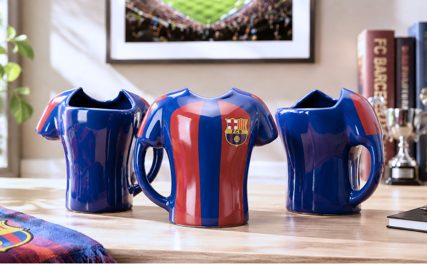 Taza Camiseta Barcelona 3D - Taza FC Barcelona Barça - Taza Fútbol 
