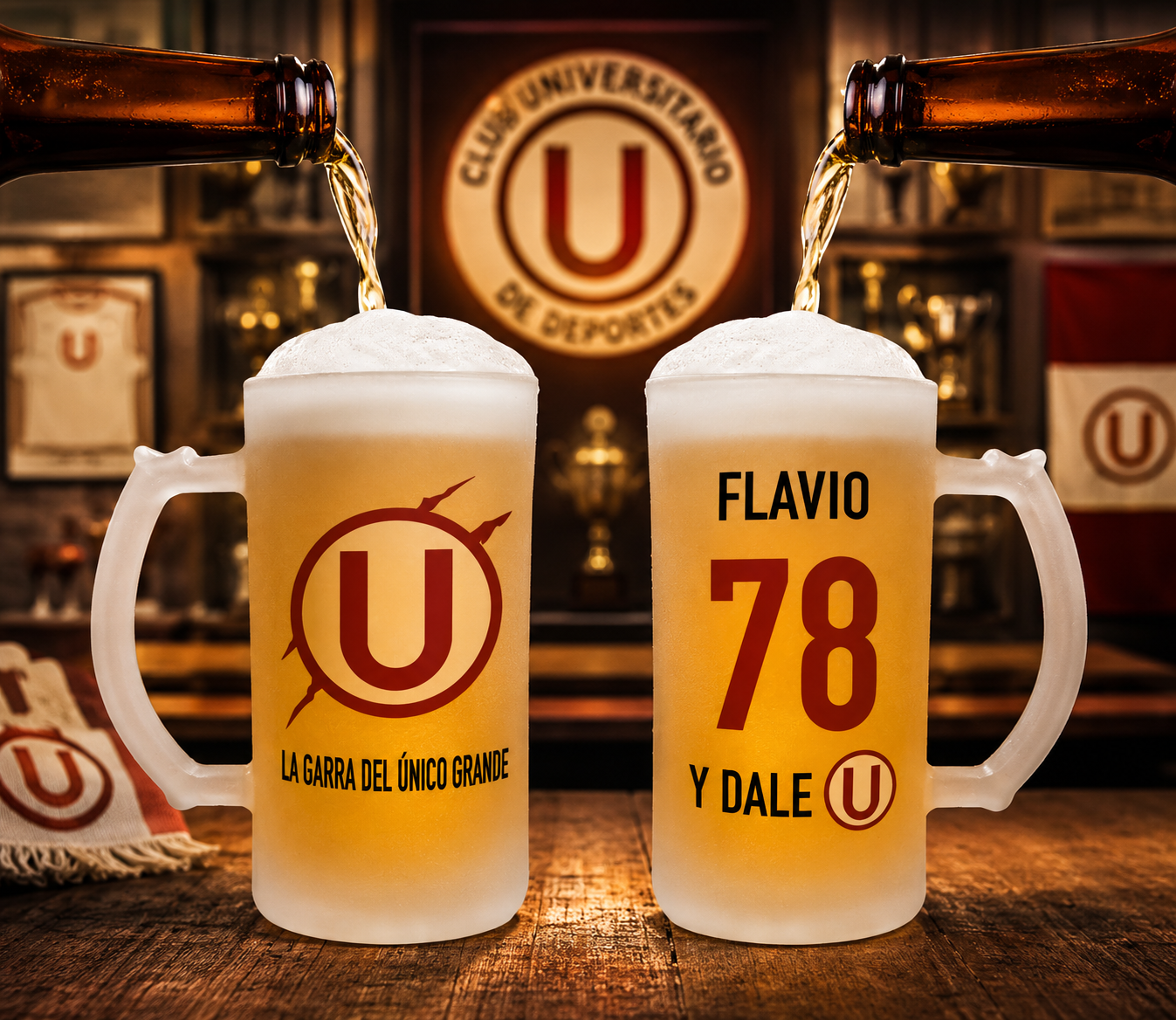 Chop Camiseta Universitario con tu Nombre