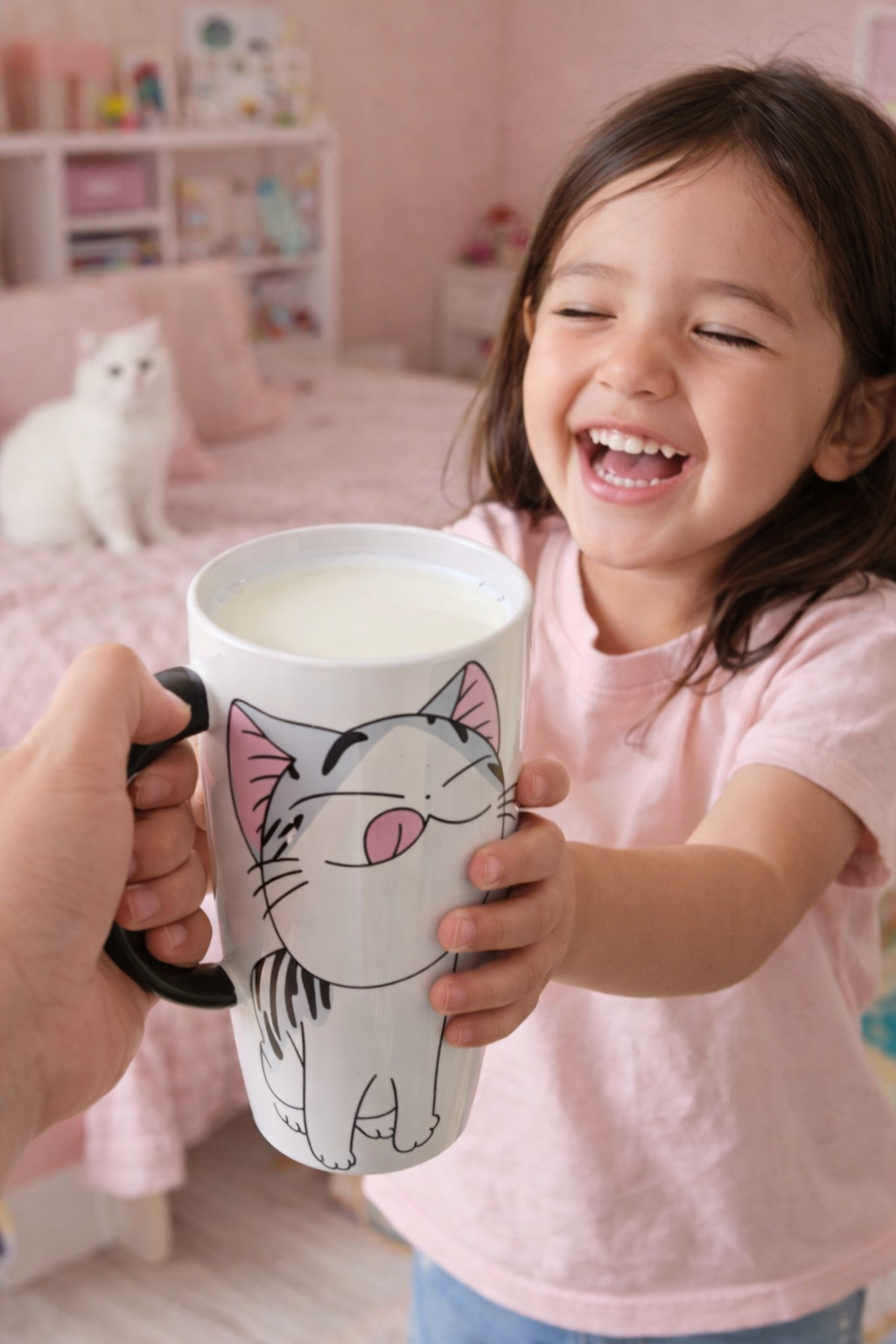 Taza de Gatito Chi Coqueto con Tapa - Taza Gatos
