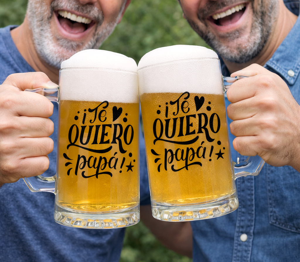 Chop Cervecero Te quiero papá!  | Chop Cervecero Papá | Chops Transparente