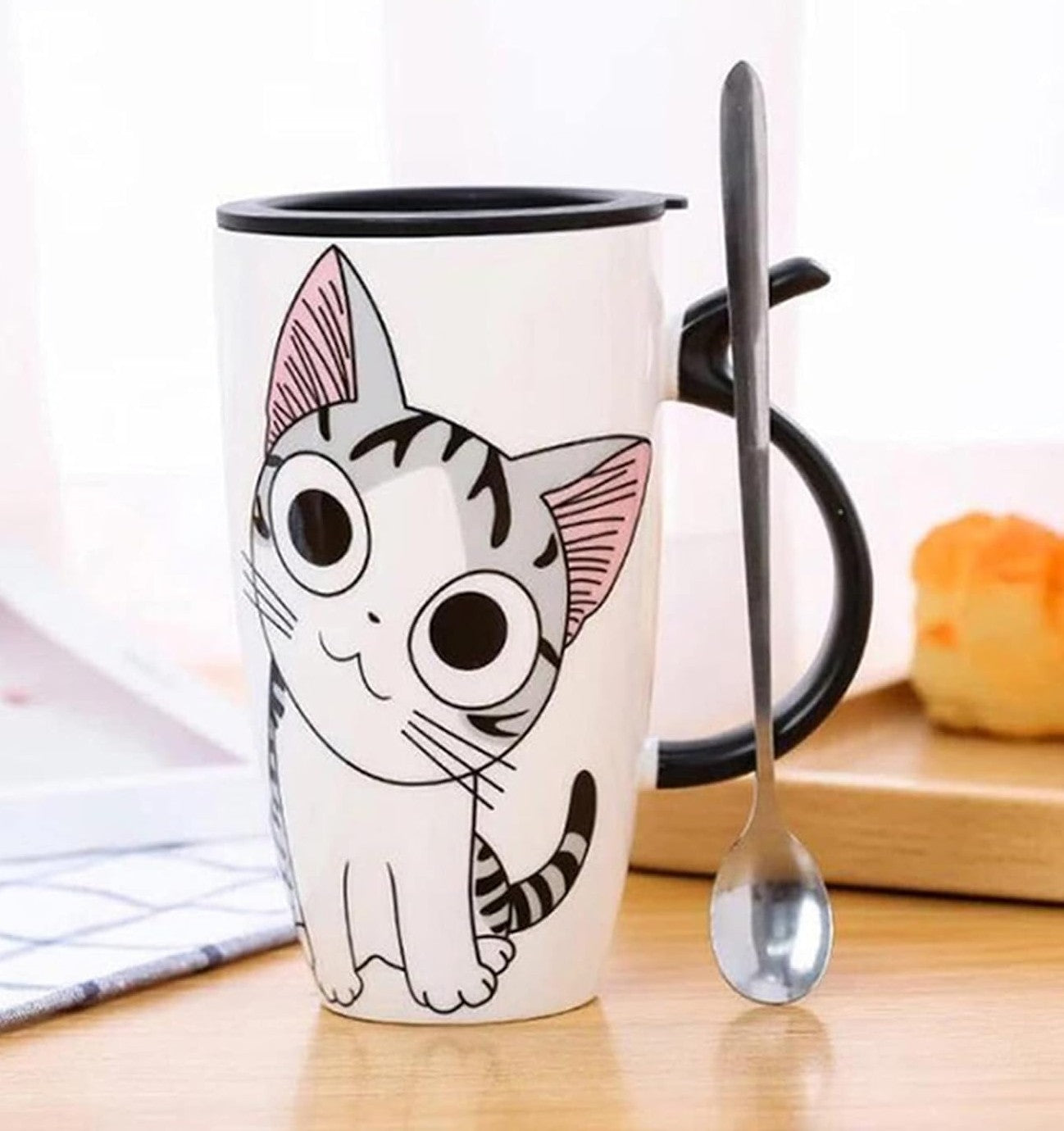 Taza de Gatito Chi con Tapa - Taza Gatos