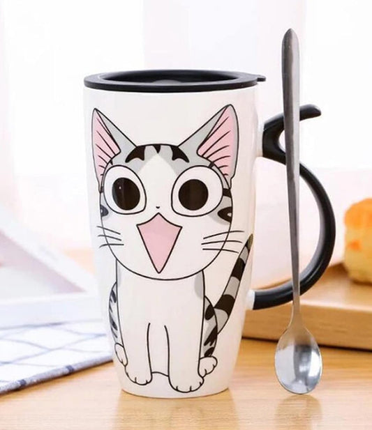 Taza de Gatito Chi con Tapa - Taza Gatos