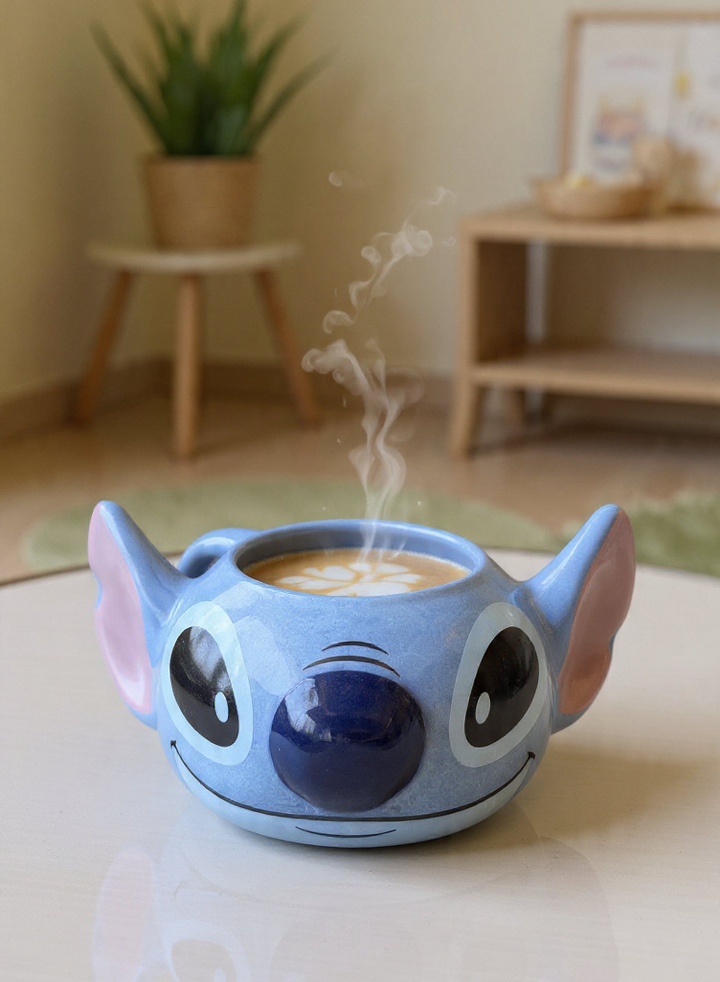 Taza de Stitch Sonriente en 3D - Tazas Lilo & Stitch