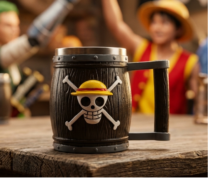 Chop/Taza Barril de One Piece con Acero Inoxidable
