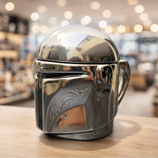 Taza Mandalorian con Tapa | Taza Star Wars