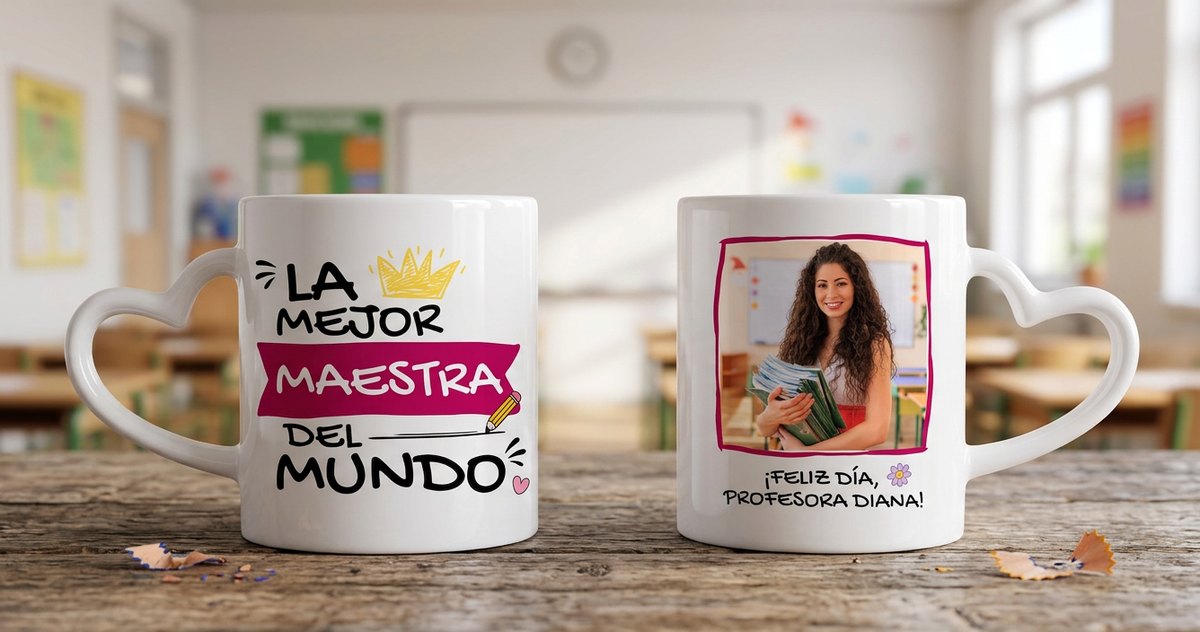 Taza Tu Profesora Favorita en tu Taza Personalizada 👩🏽‍🏫☕