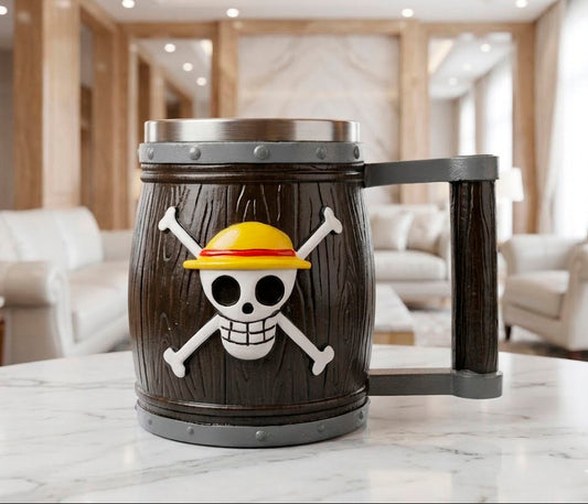 Chop Barril de One Piece con Acero Inoxidable | Tazas y Chops de One Piece.
