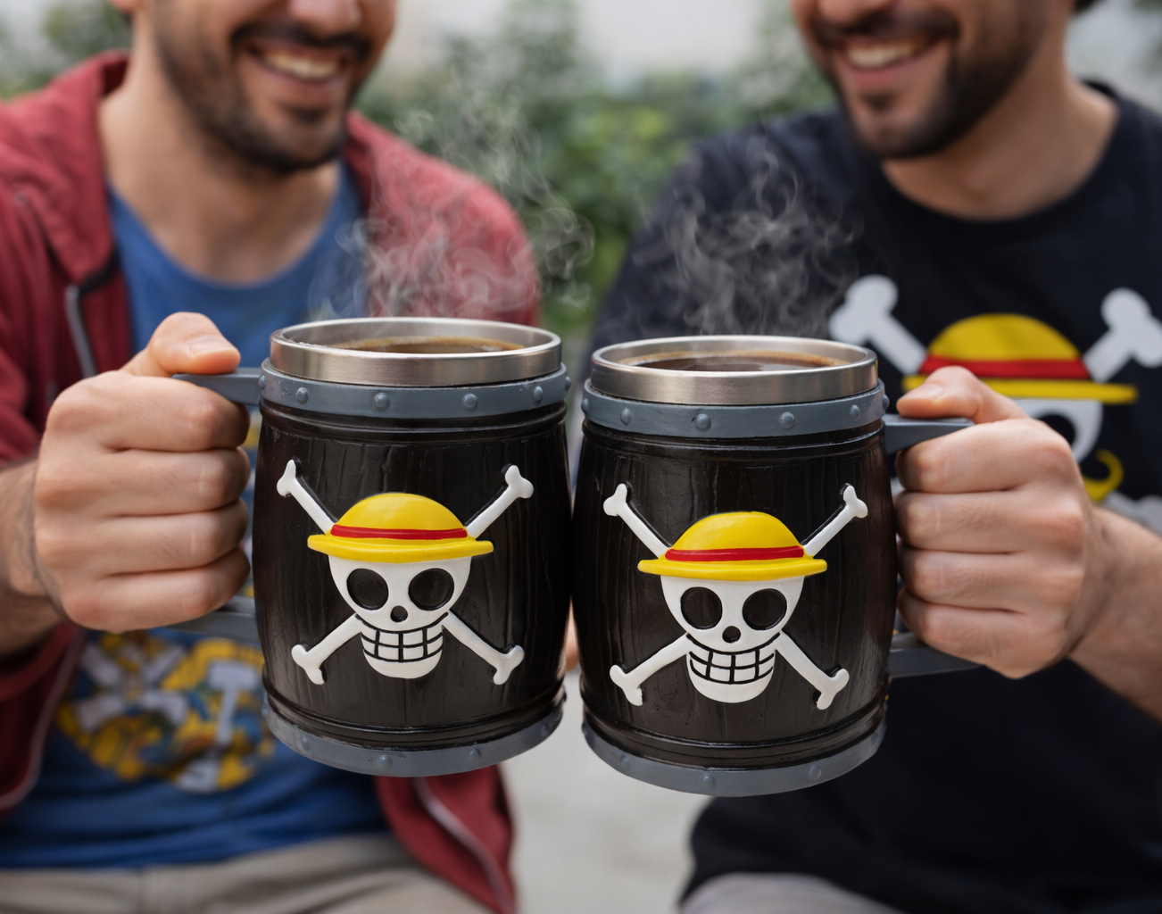 Chop Barril de One Piece con Acero Inoxidable | Tazas y Chops de One Piece 