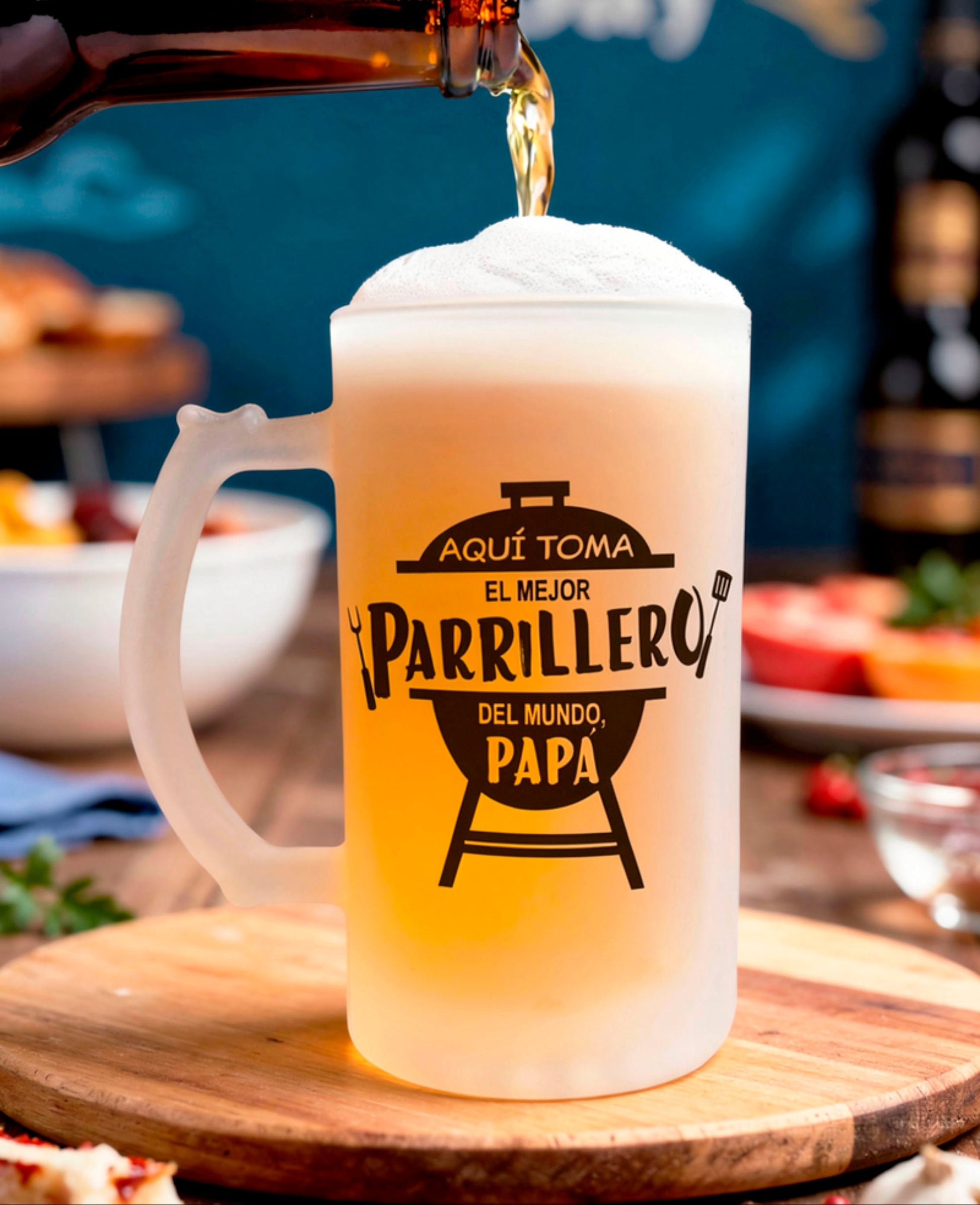 Chop Cervecero Aquí Toma el Mejor Parrillero del Mundo, Papá | Chop Cervecero Papá | Chop Pavonado