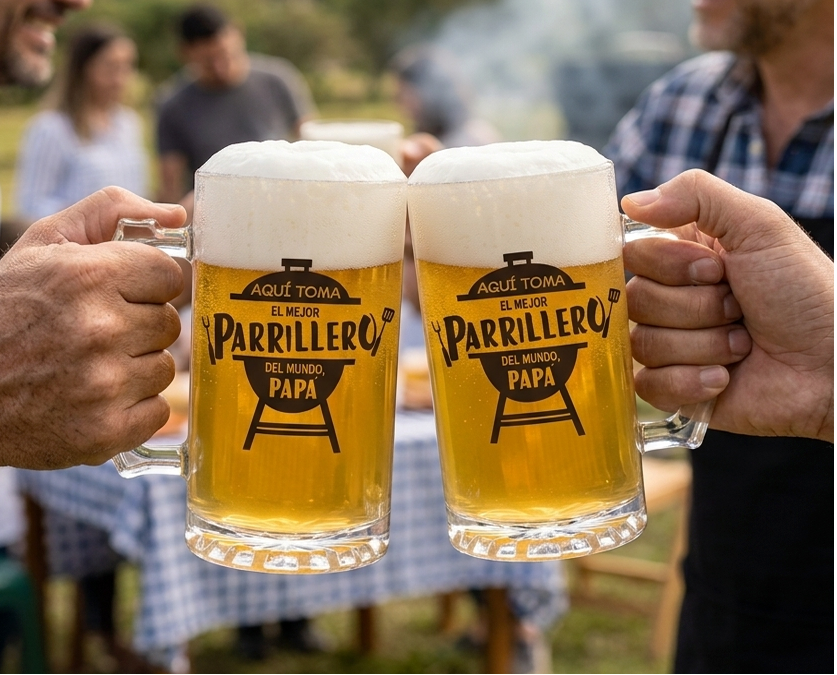 Chop Cervecero Aquí Toma el Mejor Parrillero del Mundo, Papá | Chop Cervecero Papá | Chop Transparente