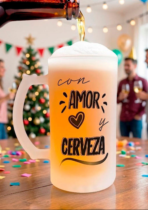 Chop Cervecero Con Amor y Cerveza | Chop Cervecero Papá | Chop Pavonado