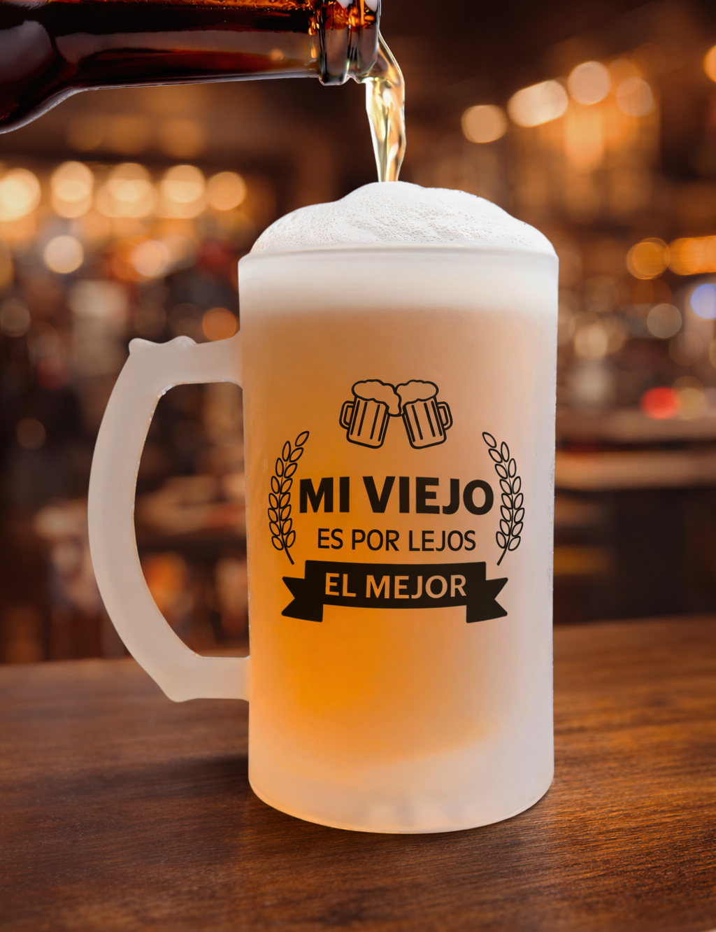 Chop Cervecero Mi viejo es por lejos el mejor | Chop Cervecero Papá | Chop Pavonado
