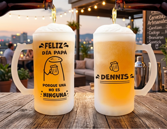 Chop Cervecero Porque una no es Ninguna Personalizado con Nombre  | Chop Cervecero Papá