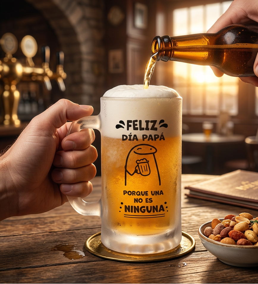 Chop Cervecero Porque una no es Ninguna Personalizado con Nombre  | Chop Cervecero Papá