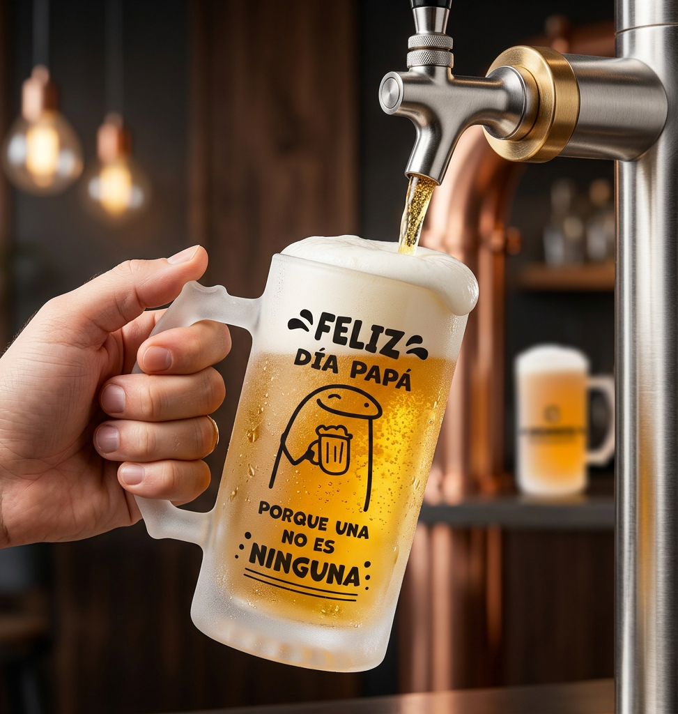 Chop Cervecero Porque una no es Ninguna Personalizado con Nombre  | Chop Cervecero Papá