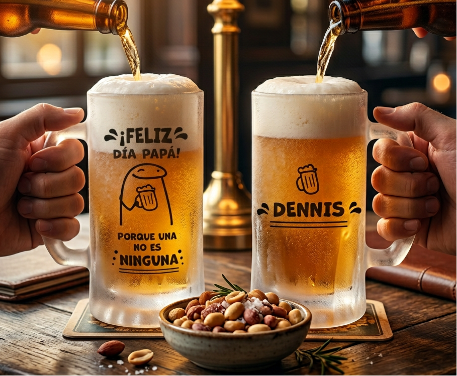Chop Cervecero Porque una no es Ninguna Personalizado con Nombre  | Chop Cervecero Papá