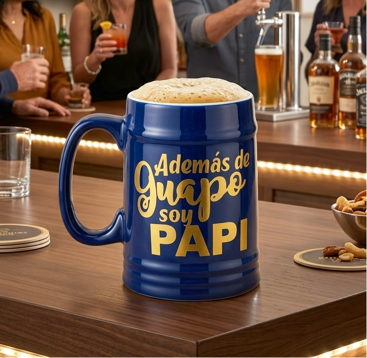 Chop/ Taza Grande Papá Guapo | Chop Cervecero para Papá