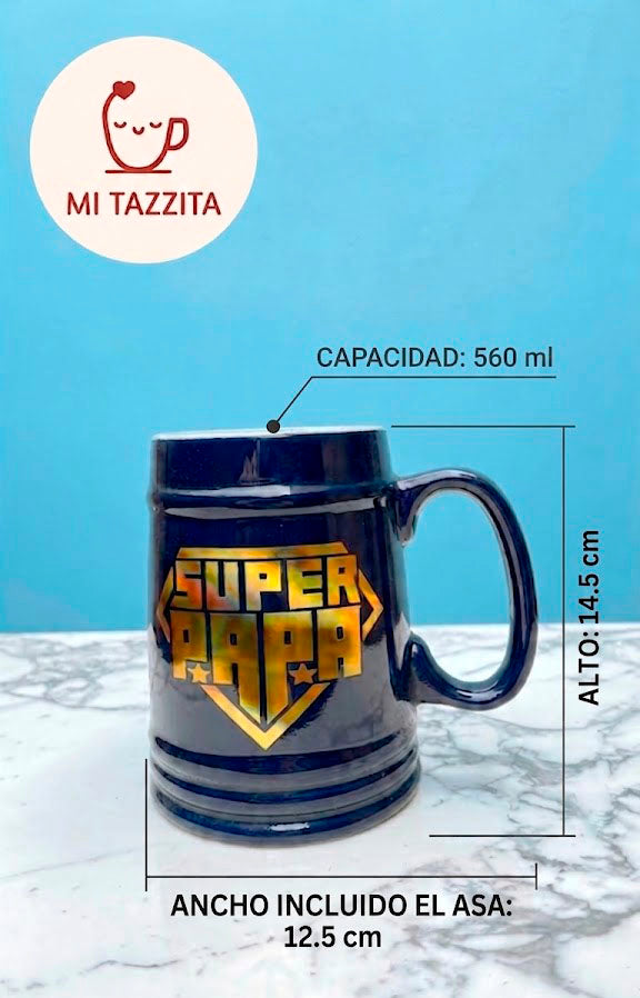 Chop/ Taza Grande Super Papá | Chop Cervecero para Papá