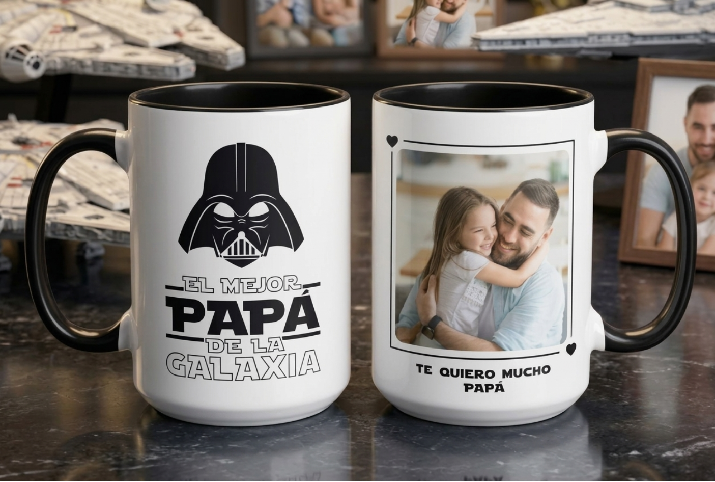 El Mejor Papá de la Galaxia Personalizado con Foto