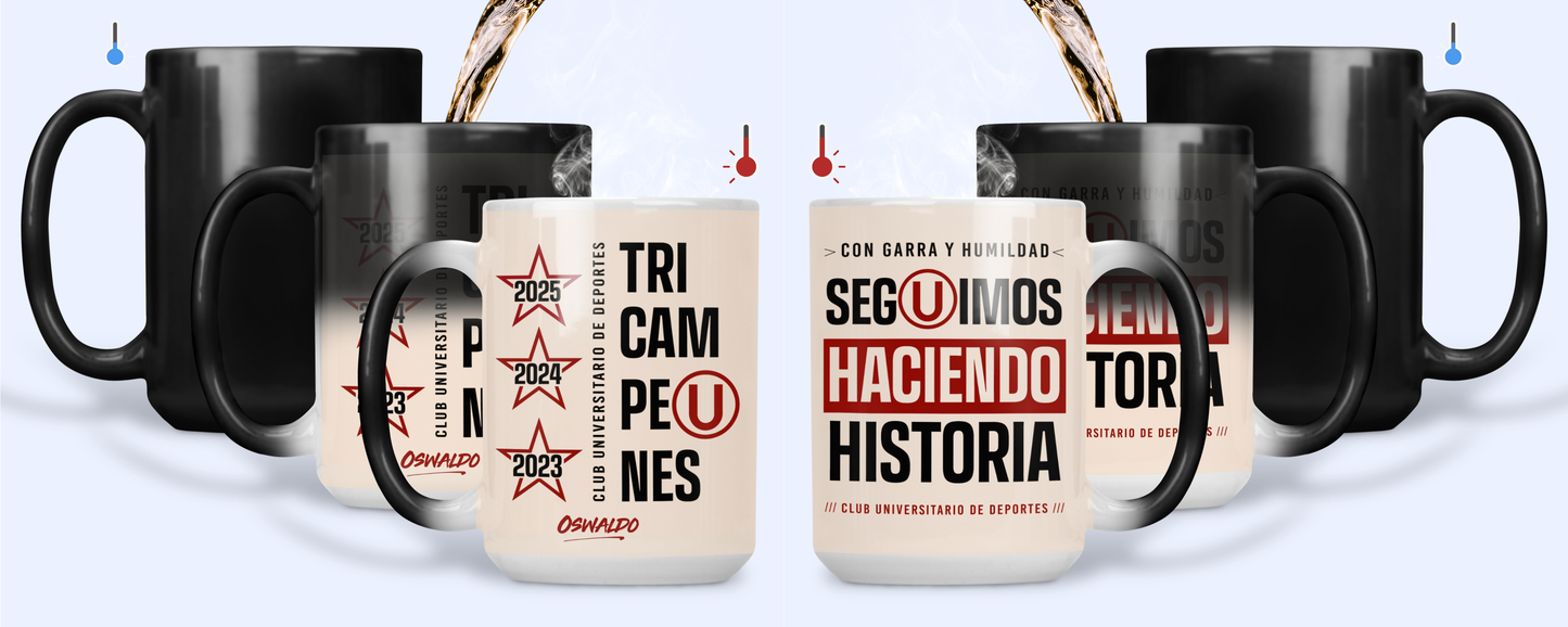 Tricampeón Universitario con tu Nombre Personalizado
