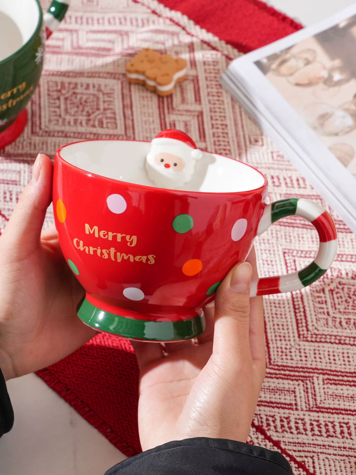 Grande Taza Navideña tipo Bowl Rojo - Tazas Navideñas