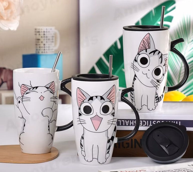 Taza de Gatito Chi con Tapa - Taza Gatos