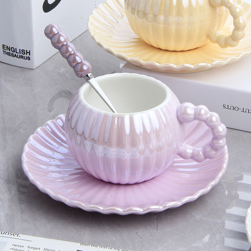 Taza Elegante Nácar Tornasolada | Tazas para Ellas 