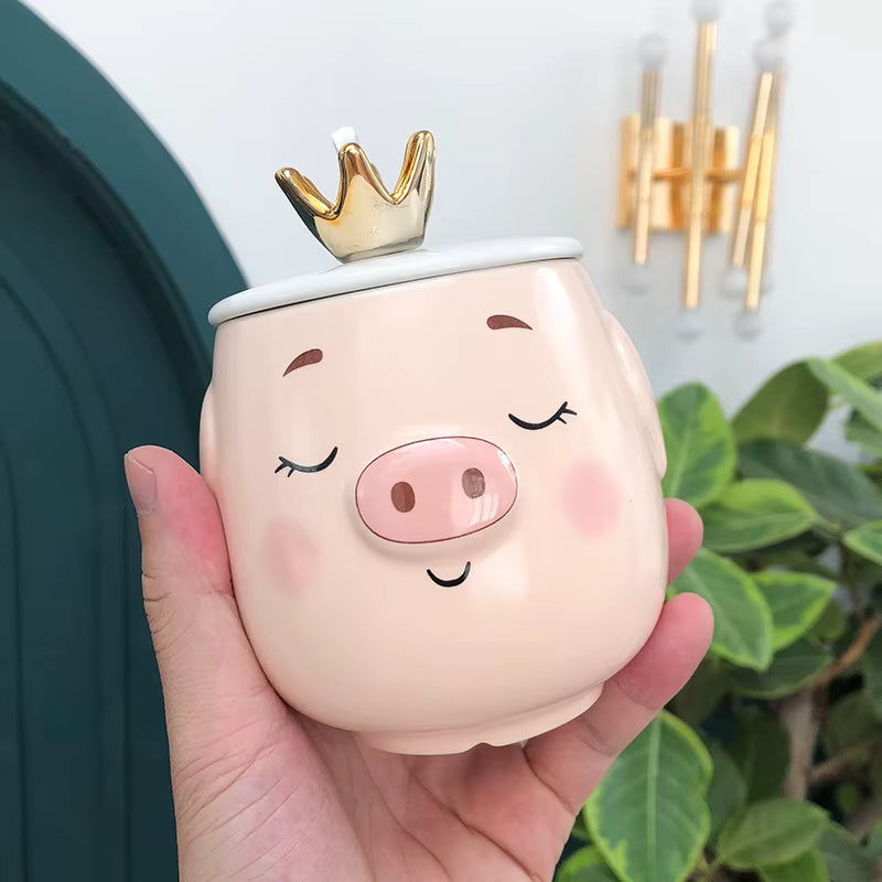 Taza Cerdito con Corona - Tazas para Ellas