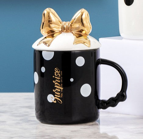 Taza Lazo Dorado - Tazas para Ellas