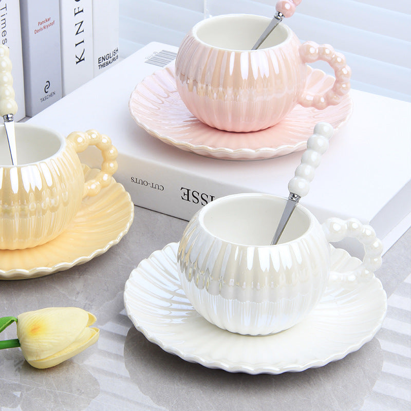 Taza Elegante Nácar Tornasolada | Tazas para Ellas 