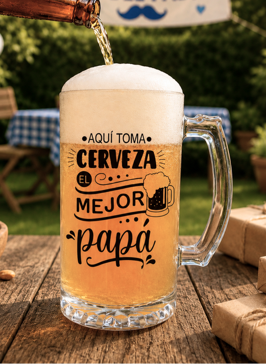 Aquí toma cerveza el mejor papá 🍺
